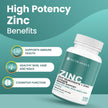 Nutrawave 2-IN-1 Zinc Supplements, High Absorption Formula 50 mg Zinc Gluconate + Zinc Citrate Chelated Stomach-Friendly Immune Booster, Healthy Skin, Hair, Nails & Bones, For Men & Women, Vegan, 6-Month Supply 🍁 All In One Marketplace Canada