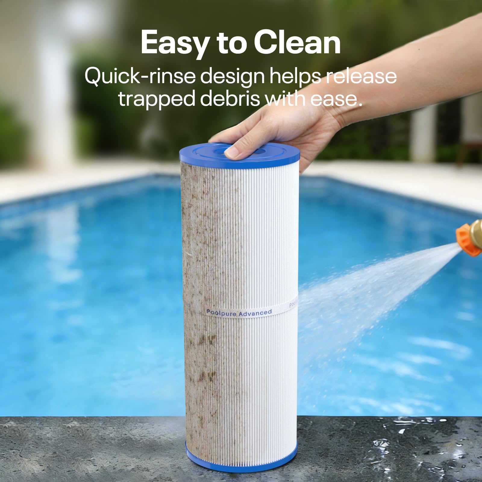 POOLPURE PLFPRB25-IN Hot Tub Filter Replace Unicel C-4326, Guardian 413-106, Filbur FC-2375, FC-2370, 3005845, 17-2327, 100586, 33521, 25392, 817-2500, 5X13 Drop in Spa Filter 2 Pack 🍁 All In One Marketplace Canada