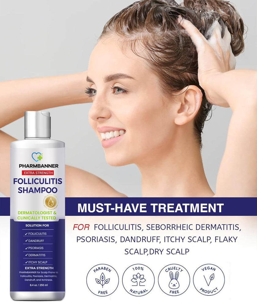 Folliculitis & Seborrheic Dermatitis Shampoo – Anti-Dandruff Scalp Care for Itchy, Flaky, Dry Scalp, Helps Relieve Irritation & Discomfort 🍁 All In One Marketplace Canada