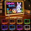 13.7x10 LumiBoard LED Drawing Board for Kids with 13 Light Effect,Acrylic Dry Erase Board Doodle Glow Board for Kids,Glow Art Drawing Gift for Girls Teens(7 Markers+Adaper 🍁 All In One Marketplace Canada