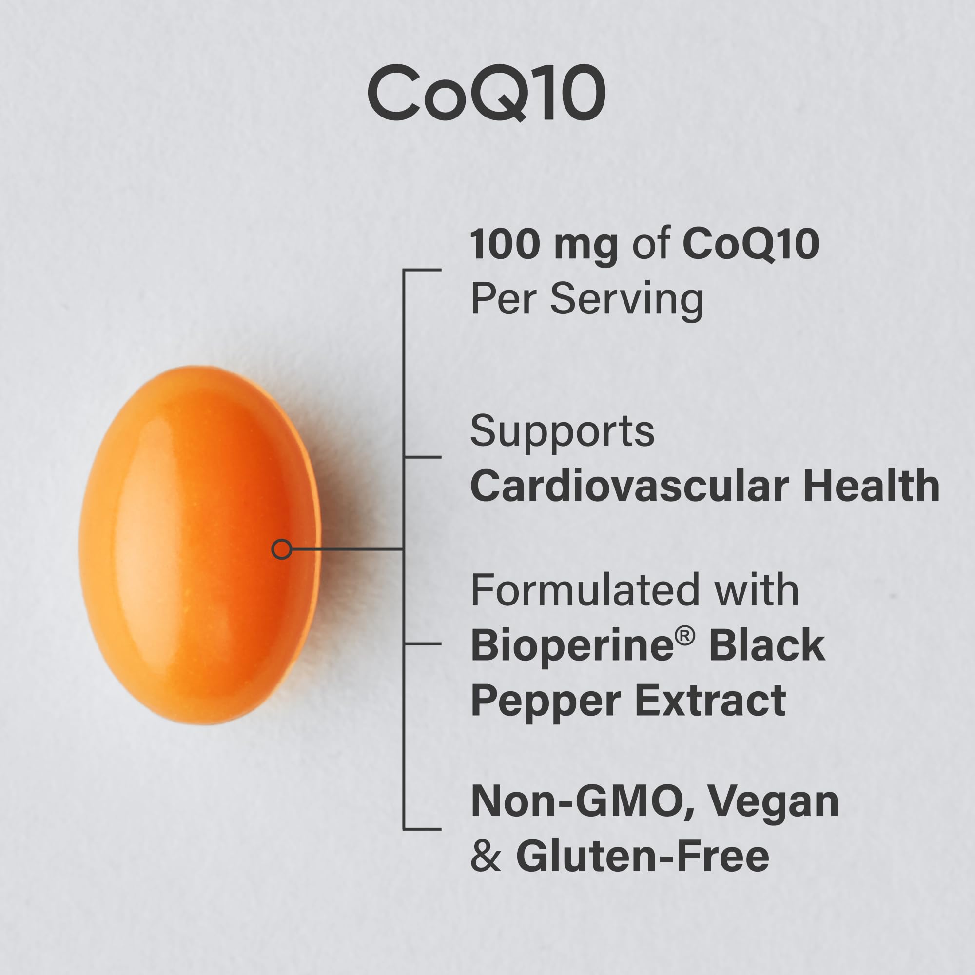 Sports Research® CoQ10 (100mg) Enhanced w/Coconut Oil & Bioperine (Black Pepper) for Better Absorption | Vegan Certified, Non-GMO Verified (120 Veggie Softgels) 🍁 All In One Marketplace Canada