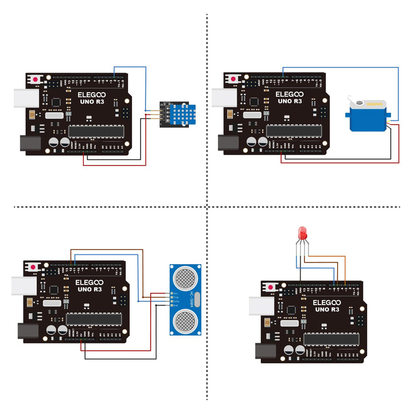 ELEGOO UNO R3 Super Starter Kit Compatible for Arduino- 60+ Components, 24-Lesson Tutorial, STEM Education Kit for Beginners Ages 10+ (Incl. Power Supply & 9V Battery) 🍁 All In One Marketplace Canada