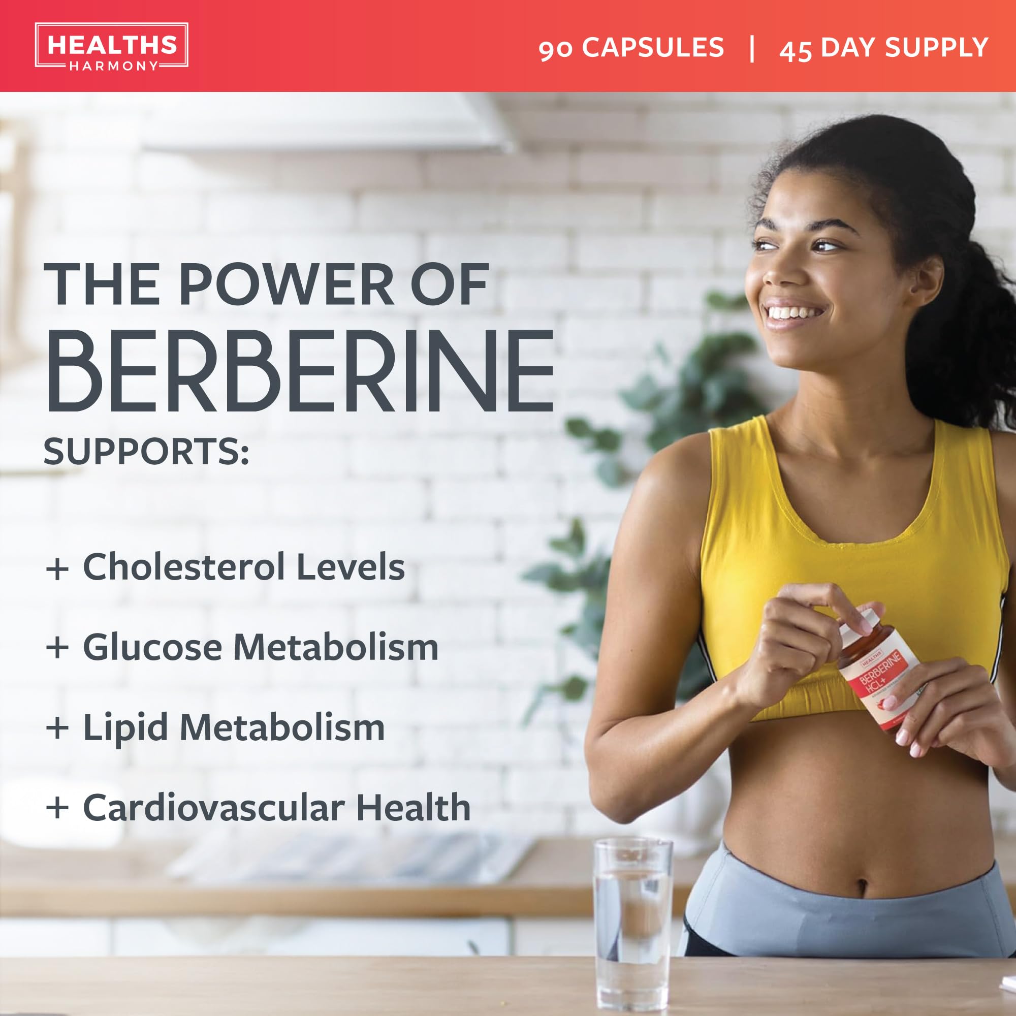 Berberine 1000mg | Healthy Cholesterol, Glucose & Lipid Metabolism & Cardiovascular Health Support | High Potency Berberine Supplement with Bitter Melon & Banaba Extract | Made in Canada | 90 Ct 🍁 All In One Marketplace Canada