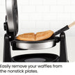 Chefman Rotating Belgian Waffle Maker, 180° Flip Iron w/ Non-Stick Plates, Adjustable Timer, Locking Lid, & Drip Plate, Space Saving Storage, Mess-Free Breakfast, Stainless Steel/Black 🍁 All In One Marketplace Canada