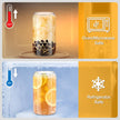 sungwoo Glass Cups with Bamboo Lids and Straws, 16OZ Ice Coffee Cup, Drinking Cup Set with Wooden Lids, Home Essential Glass Tumblers for Beer, Cocktail, Tea and Latte Clear (4) 🍁 All In One Marketplace Canada