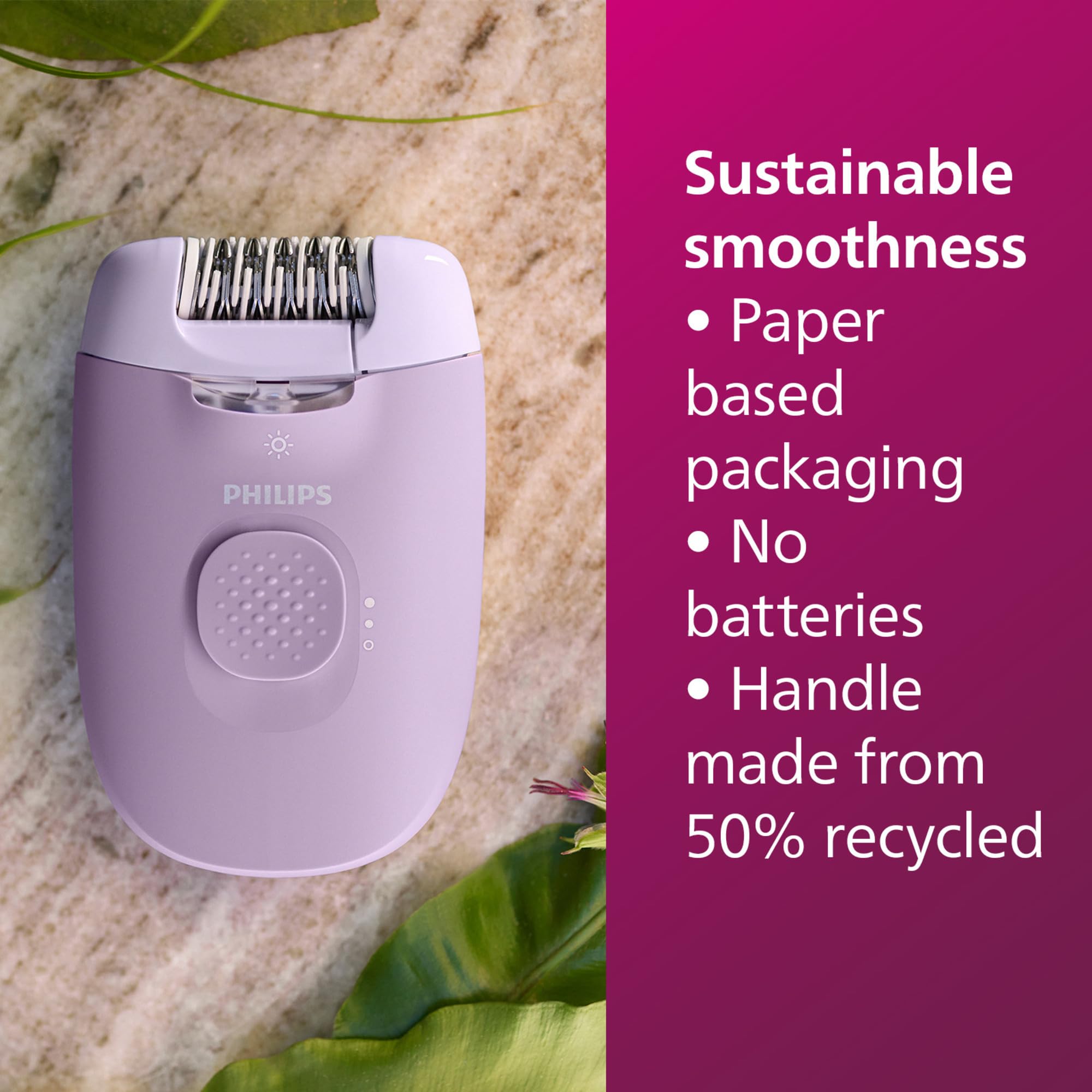 Philips Epilator Series 4000, 3-in-1 with Shaver and Trimming Attachments for Women, LED Light, 2 Speed Settings, 4 Accessories, BRE257/04 🍁 All In One Marketplace Canada