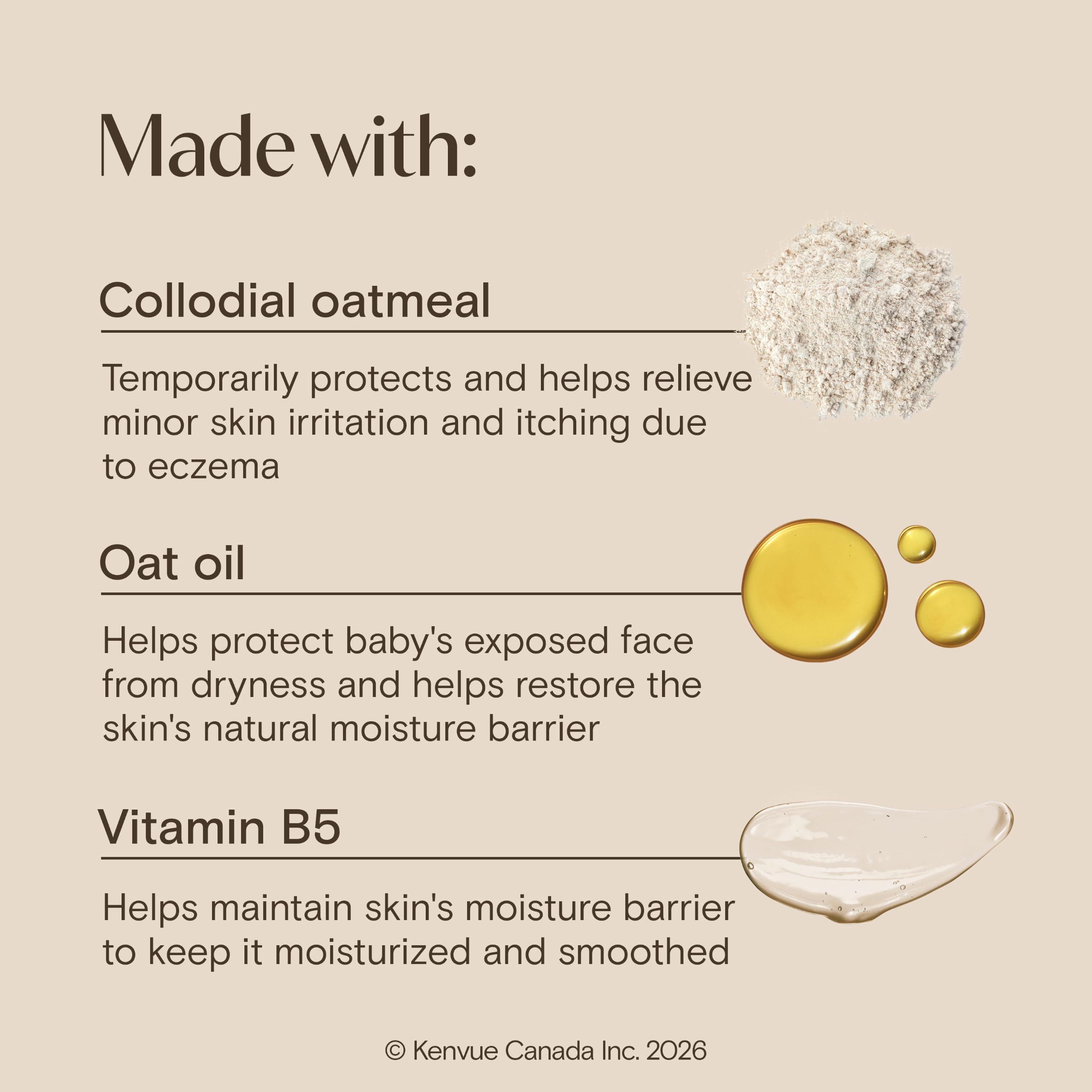 Aveeno Baby Eczema Care Nighttime Balm - With Soothing Colloidal Oat & Ceramide for Dry, Itchy Skin - Gentle Bedtime Eczema Care product Helps Strengthen Natural Moisture Barrier - Fragrance-Free 311g 🍁 All In One Marketplace Canada