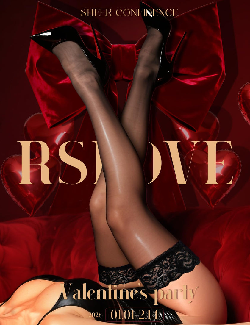 RSLOVE Women's Lace Top Thigh High Sheer Stockings Antiskid Silicone Ultra Shimmery Pantyhose Black One Size 🍁 All In One Marketplace Canada