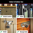 Master Lock Black Combination Padlock, Set Your Own Combo Lock, Weather Resistant Indoor and Outdoor Padlocks with Code for Gym Locker, Gate, Shed, 2 Pack, 178EC2 🍁 All In One Marketplace Canada