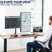 VIVO Dual Monitor Desk Mount, Holds 2 Computer Screens up to 30 inches and 22lbs Each, Heavy Duty Fully Adjustable Steel Stand with C-Clamp and Grommet, Black, STAND-V002 🍁 All In One Marketplace Canada