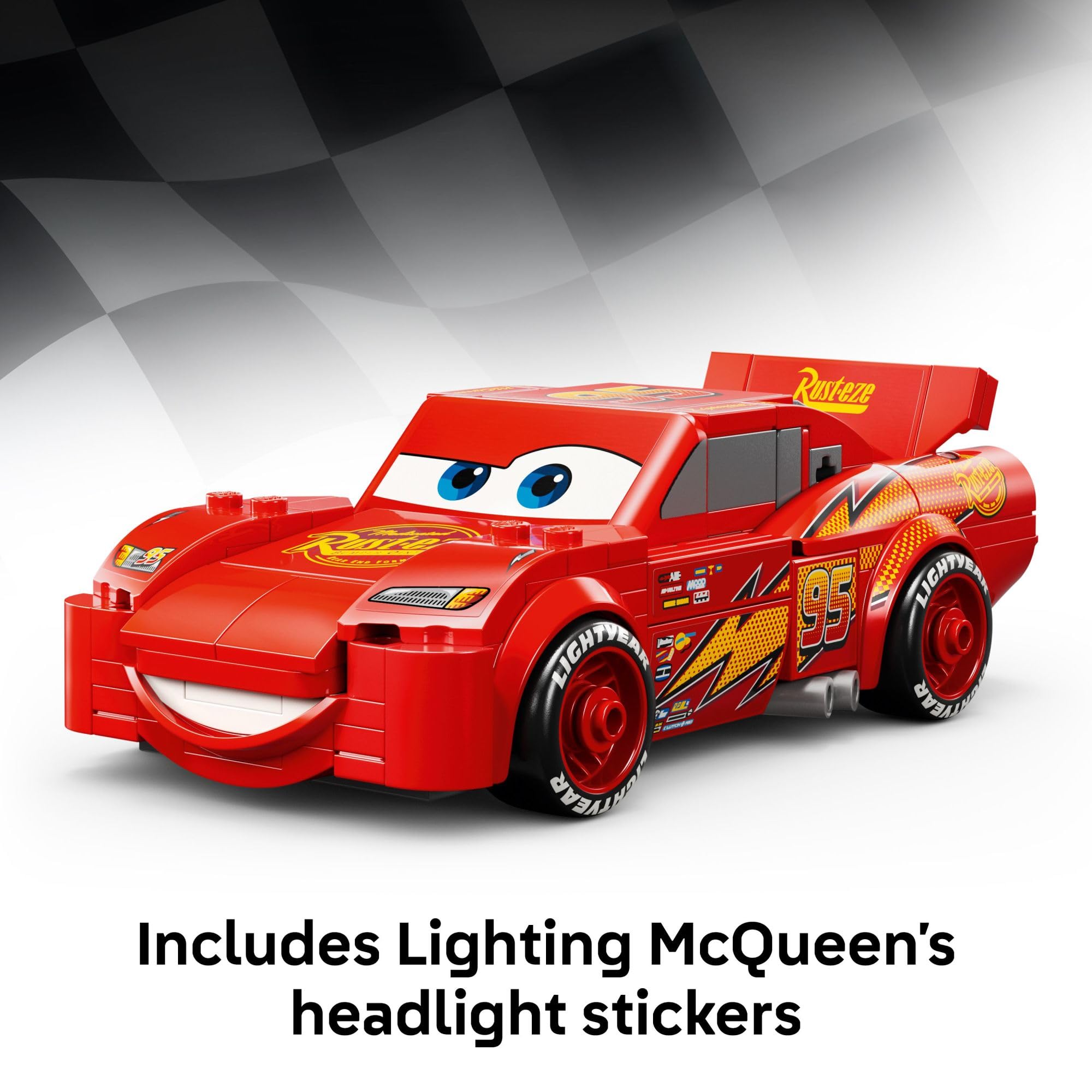 LEGO Speed Champions Lightning McQueen Toy - Disney Pixar Cars Building Blocks for Kids, Boys & Girls, Ages 9+ - Pretend Play Race Car & Bedroom Shelf Display - 77255 🍁 All In One Marketplace Canada