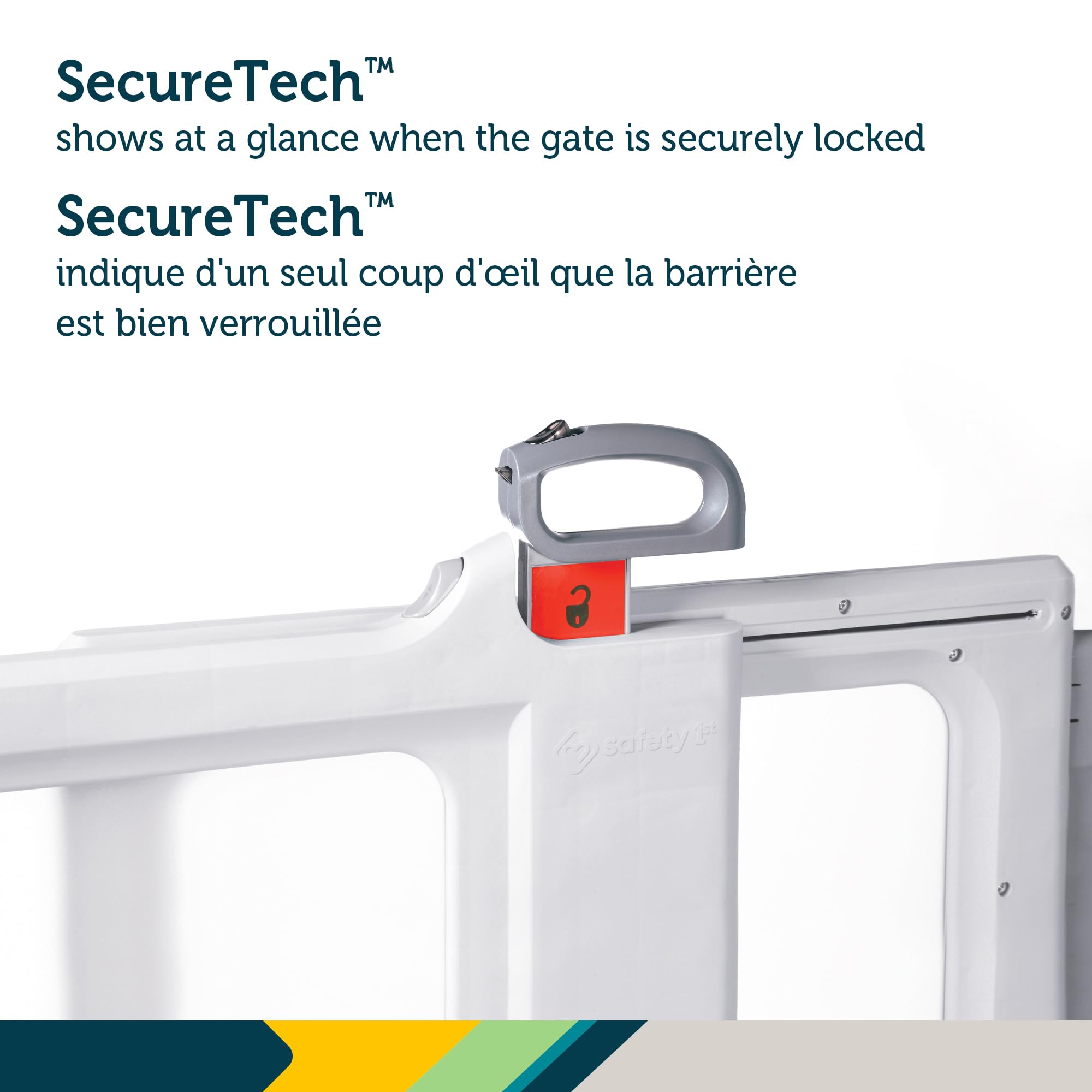 Safety 1st Perfect Fit Gate, Pressure or Hardware installed - Fits Spaces Between 28