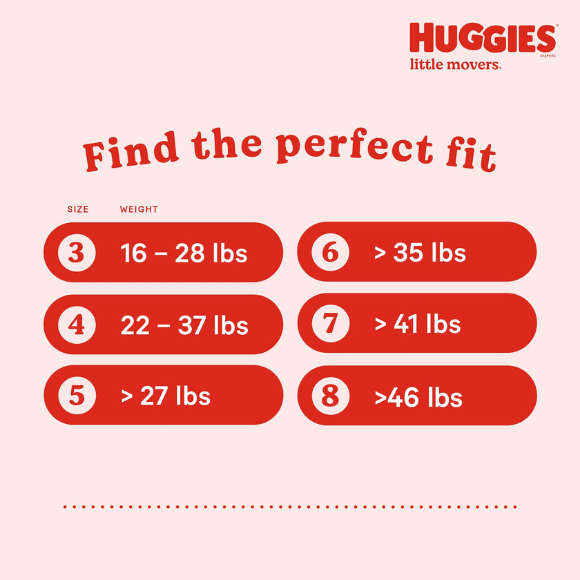 Disposable Baby Diapers Size 5 - Huggies Little Movers, 104ct, Mega Colossal Pack 🍁 All In One Marketplace Canada