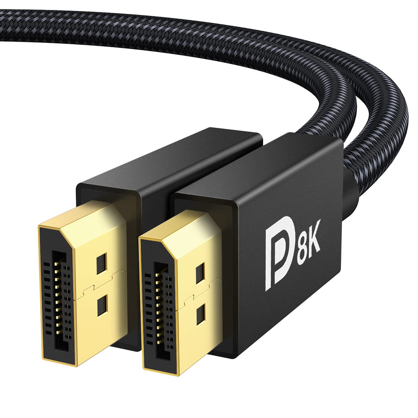 VESA Certified DisplayPort Cable 1.4, iVANKY 8K DP Cable 6.6ft (8K@60Hz, 4K@144Hz, 2K@240Hz)HBR3 Support 32.4Gbps, HDR, HDCP 2.2, FreeSync G-Sync, Braided Display Port for Gaming Monitor, Graphics, PC 🍁 All In One Marketplace Canada
