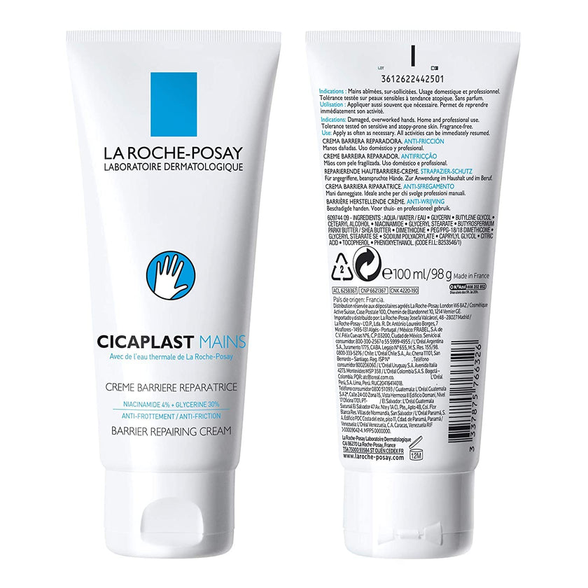 La Roche Posay Cicaplast Hand Cream for Dry & Cracked Hands with Glycerin and Shea Butter. Daily Hand Lotion, Moisturizing & instant relief for dry hands, Fragrance-Free, 100mL 🍁 All In One Marketplace Canada