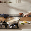 Lagostina Moderna 2 Piece Stainless Steel Pan Set (26cm / 10in and 30cm / 12in), Commercial Capsule Base, Induction Safe Cookware, Dishwasher and Oven Safe up to 400ºF / 204ºF, Silver 🍁 All In One Marketplace Canada