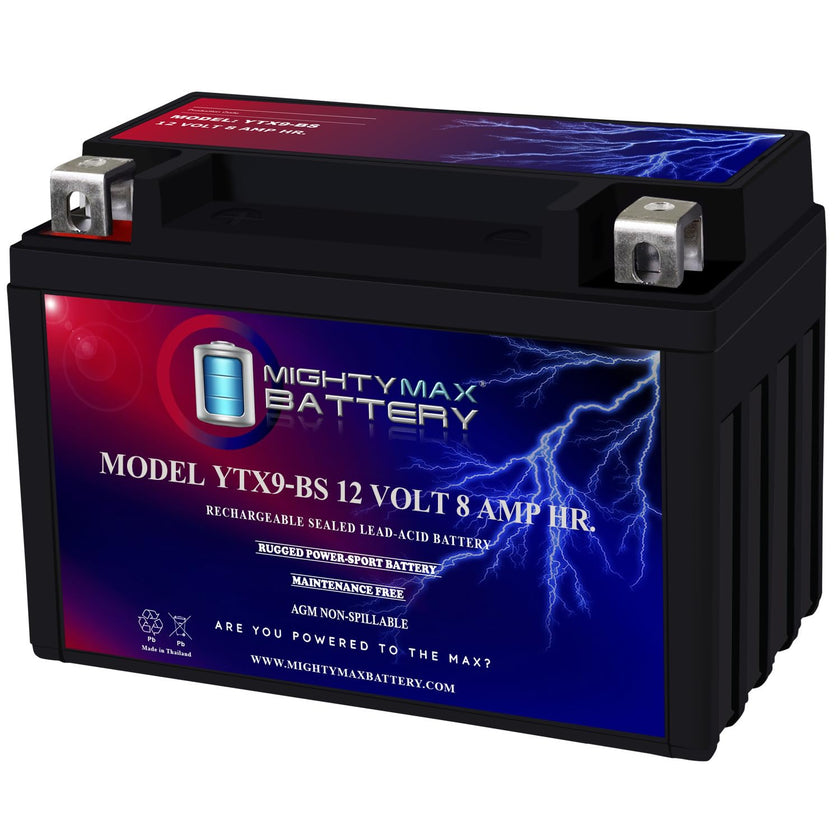 Mighty Max Battery YTX9-BS -12 Volt 8 AH, 135 CCA, Rechargeable Maintenance Free SLA AGM Motorcycle Battery 🍁 All In One Marketplace Canada