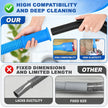 PetOde 2 Pieces Dryer Vent Cleaning Kit, Dryer Vent Cleaner Lint Vacuum Attachment Compatible with Most Vacuum Cleaner and Flexible Dryer Lint Brush, Stretch Universal Connector Lint Remover, Blue 🍁 All In One Marketplace Canada