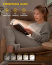 Glocusent USB Rechargeable Book Light - Eye Caring LED Reading Light with 3 Light Colors & 5 Brightness Levels, Compact & Long-Lasting, Ideal Book Light for Night Reading, Book Lovers 🍁 All In One Marketplace Canada