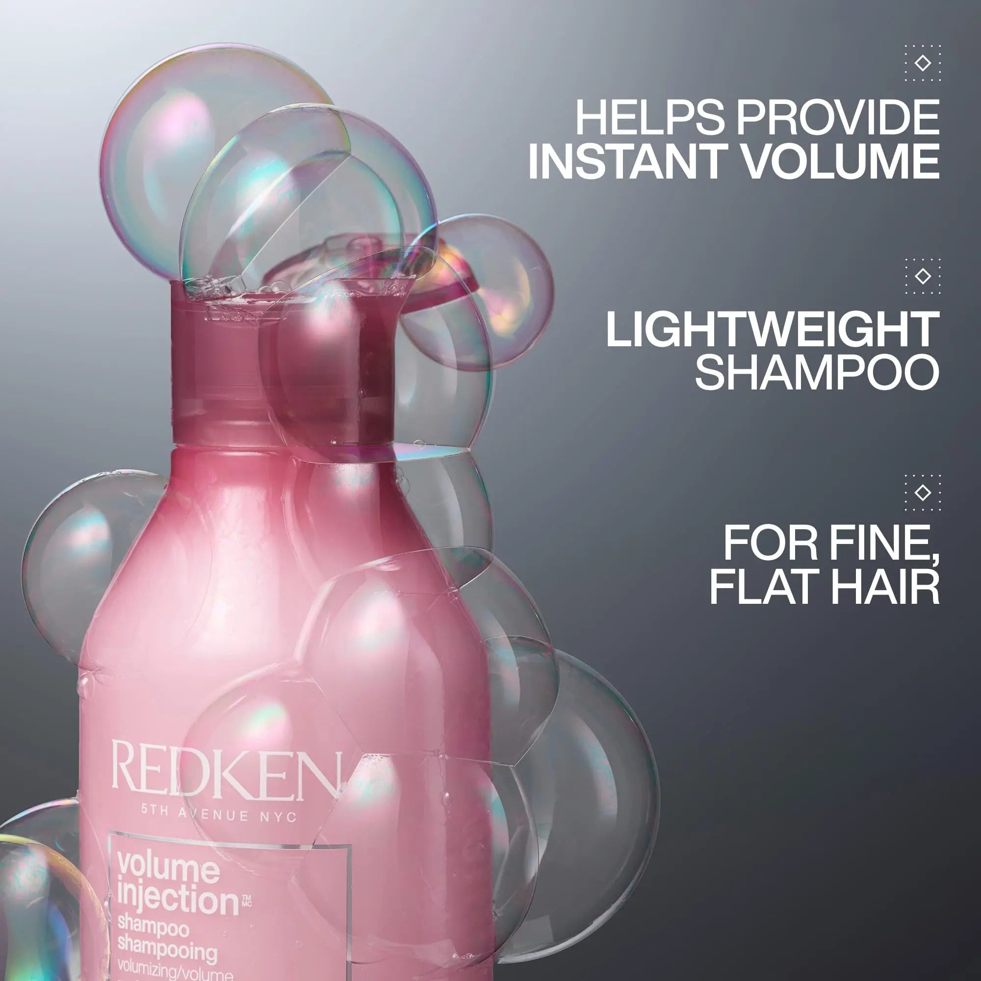 Redken Volume Injection Shampoo, Lightweight Volumizing Shampoo For Fine Hair, Instantly Creates Lift And Body For Flat Hair, Paraben Free, 10.1 oz 🍁 All In One Marketplace Canada