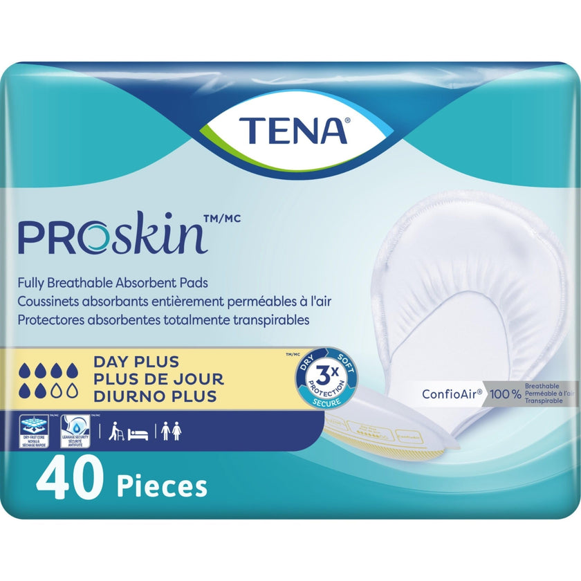 TENA Proskin Day Plus Absorbency Incontinence Pads, Unisex, 40 ct 🍁 All In One Marketplace Canada