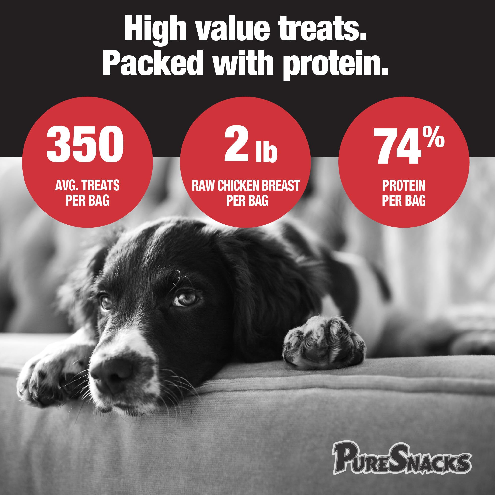 PureSnacks Chicken Single Ingredient Freeze Dried Dog Treats, 261 g 🍁 All In One Marketplace Canada