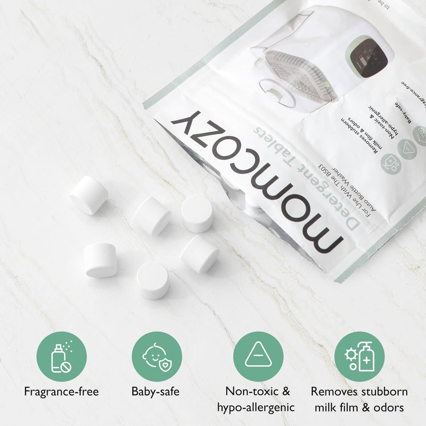 Momcozy Official Washing Block, 120 Tablets for KleanPal Pro Baby Bottle Washer – Effective Cleaning & Odor Removal 🍁 All In One Marketplace Canada