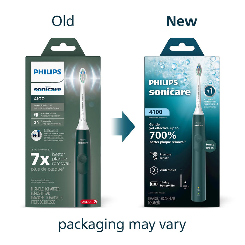 Philips Sonicare 4100 Rechargeable Electric Toothbrush, Forest Green, HX3681/28 🍁 All In One Marketplace Canada
