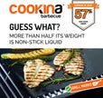 COOKINA BBQ Reusable Grill Mat (Pack of 2) - 100% Non-Stick, Easy to Clean Grilling Sheet for Smokers, as well as Gas, Charcoal and Electric Barbecues 🍁 All In One Marketplace Canada