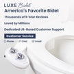LUXE Bidet NEO 120 - Single Nozzle, Self-Cleaning, Non-Electric Bidet Attachment for Toilet Seat, Adjustable Water Pressure, Rear Wash (White) 🍁 All In One Marketplace Canada
