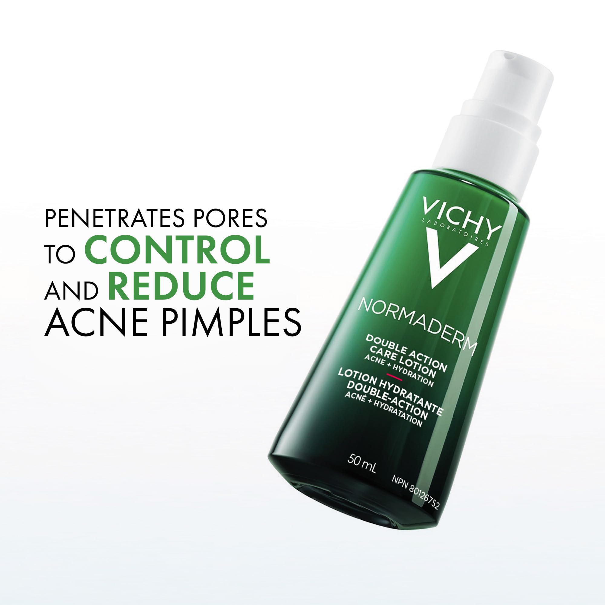 Vichy Face Cream for Acne-Prone Skin, Normaderm Double-Action Anti-Acne Face Moisturizer with Salicylic Acid, Oil-Free, Non-Comedogenic, Hypoallergenic, & Paraben-Free, 50mL 🍁 All In One Marketplace Canada