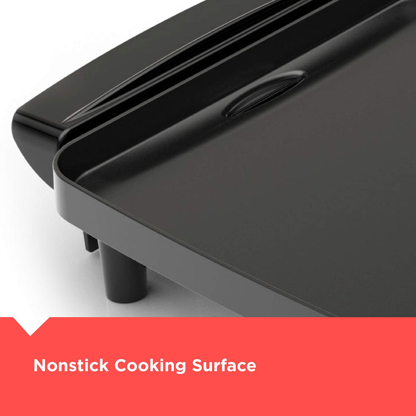 BLACK+DECKER Electric Griddle with Removable Temperature Probe, Indoor Grill, Pancake Griddle, Black, GD1810BC 🍁 All In One Marketplace Canada