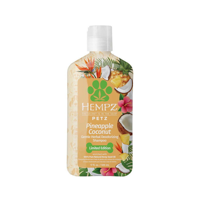 Hempz NEW Pet Shampoo, Deodorizing wash for Smelly Dogs or Cats, Tropical Coconut Scent, Dog & Cat Shampoo 17 oz. 🍁 All In One Marketplace Canada