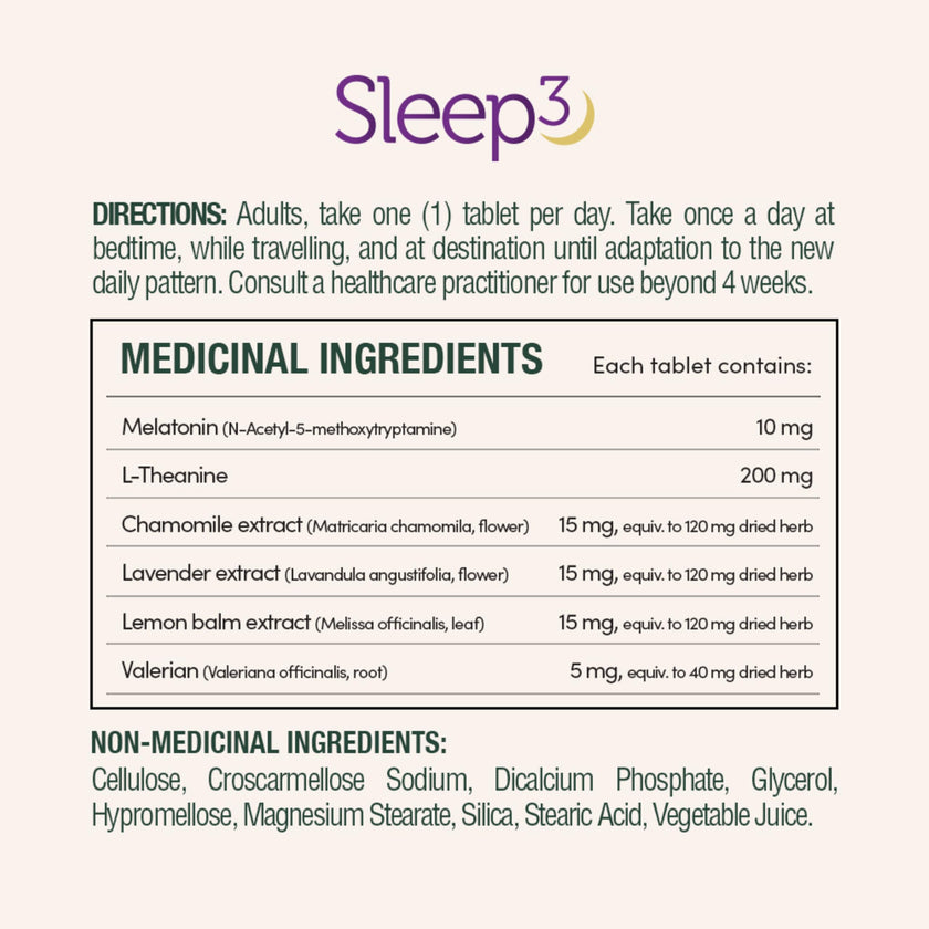 NATURE'S BOUNTY Sleep 3, Triplayer Technology, Melatonin, L-Theanine & Herbal Blend, 50 g 🍁 All In One Marketplace Canada