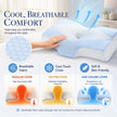 Mkicesky Orthopedic Memory Foam Pillow for Neck Pain, Cervical Neck Support Pillow for Side Back & Stomach Sleepers, Ergonomic Contour Bed Pillow with Cooling Washable Cover - Reading Pillow 🍁 All In One Marketplace Canada