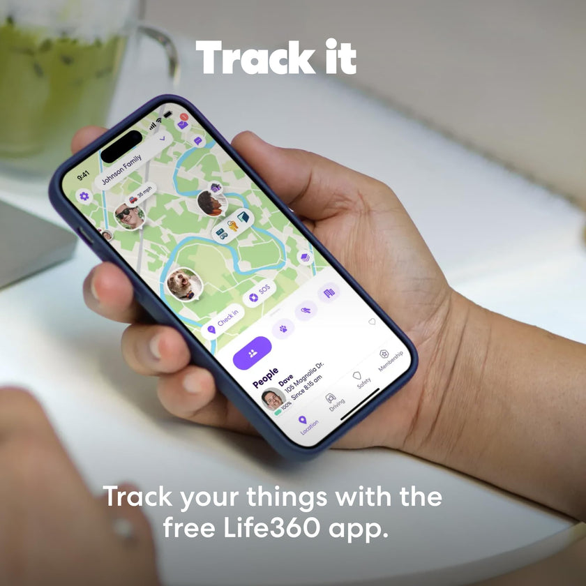 Life360 Tile - Bluetooth Tracker, Keys Finder and Item Locator for Keys, Bags and More. Phone Finder. Both iOS and Android Compatible. 1-Pack (Black) 🍁 All In One Marketplace Canada