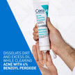 CeraVe 4% Benzoyl Peroxide Acne Treatment Foaming Cleanser Face & Body Wash, with Hyaluronic Acid and Niacinamide. Helps Clear Acne Pimples and prevent breakouts. Gentle Gel, Fragrance-Free, 150ML 🍁 All In One Marketplace Canada