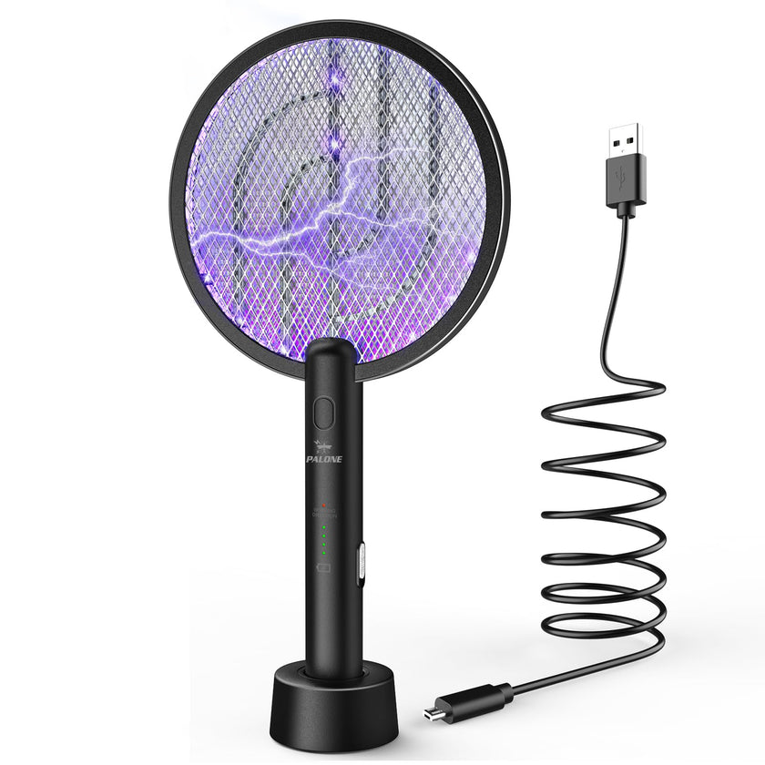 PALONE Bug Zapper Racket, Electric Bug Zapper, 4000V Electric Swatter 3 Layers Lamp, Indoor Zapper Without Waving Hands for Kitchen, Home, Garden and Outdoors(Black) 🍁 All In One Marketplace Canada