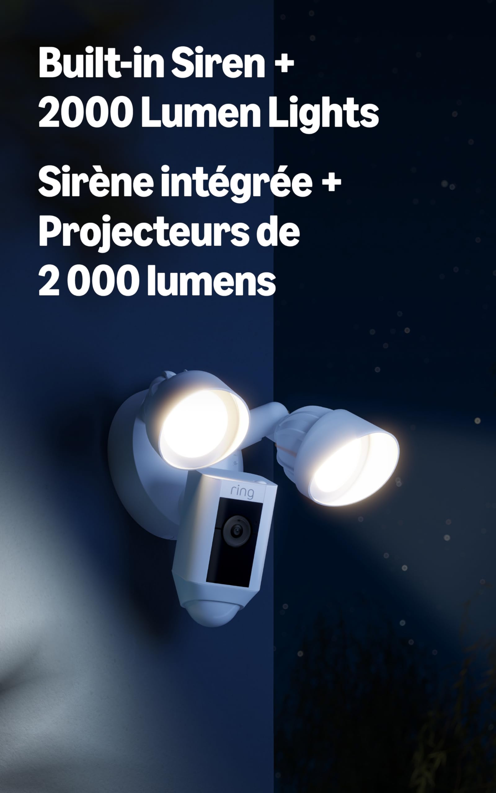 Ring Floodlight Cam Wired Plus with motion-activated 1080p HD video, White 🍁 All In One Marketplace Canada