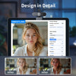 EMEET NOVA 4K Webcam for PC - Computer Camera PDAF Autofocus, 2 Mics, 73° FOV, Auto Light Correction, USB Plug & Play Web Cam, Privacy Cover, Ideal for Home Office, Streaming, Business & Video Calls 🍁 All In One Marketplace Canada