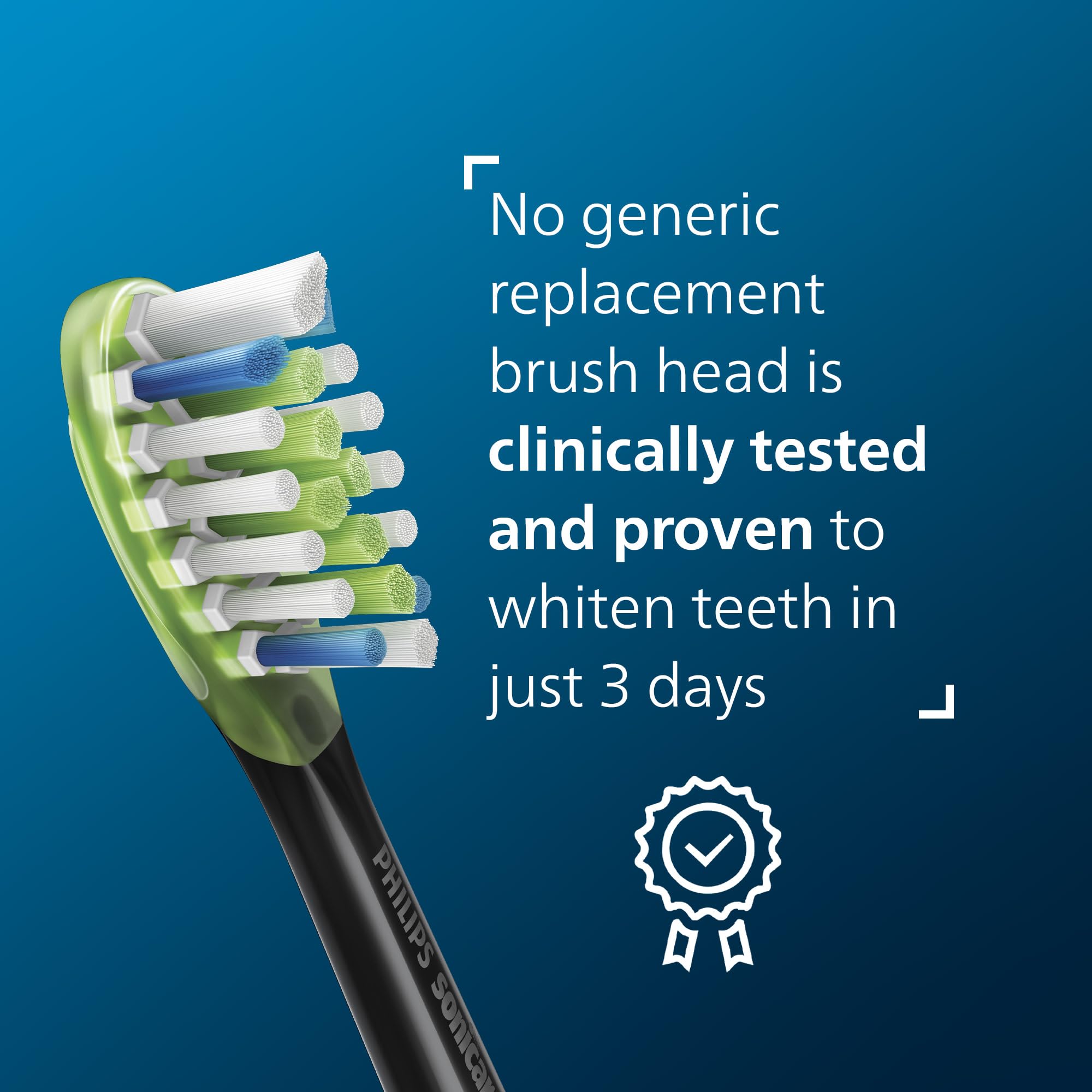 Philips Sonicare W3 Whitening Brush Heads, 2-Pack, 6 Month Supply, Black 🍁 All In One Marketplace Canada