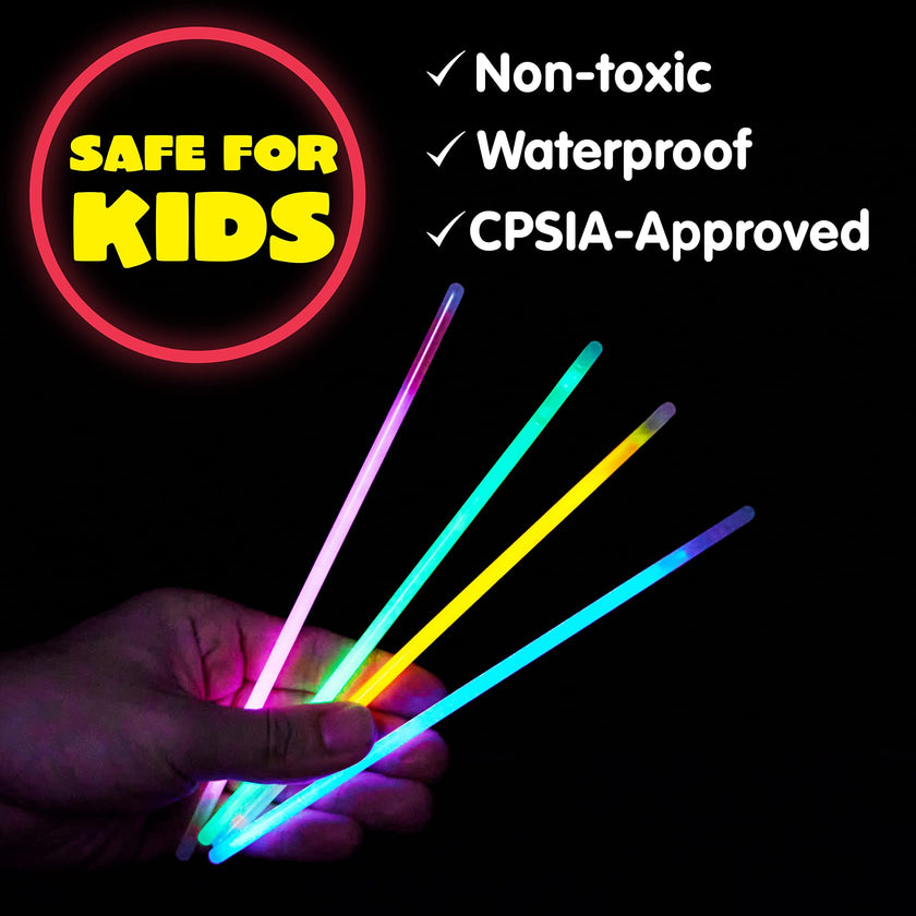 JOYIN 200 Pcs Glow Sticks Bulk 8