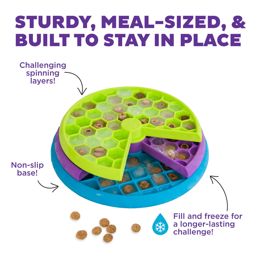 Outward Hound Nina Ottosson Lickin’ Layers 3-in-1 Dog Toy Treat Puzzle, 10