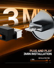 SEALIGHT 2026 Upgraded H1 LED Headlight Bulbs, 1:1 Design 60,000LM 1000% Brighter H1 Headlight Bulb, 6500K Cool White, Plug and Play Halogen Replacement, Non-polarity, Pack of 2 🍁 All In One Marketplace Canada