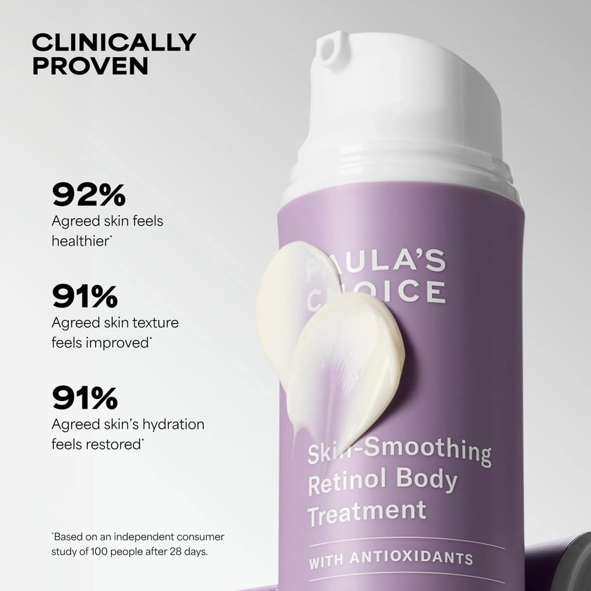 Paula's Choice Retinol Skin-Smoothing Body Treatment, Shea Butter, Vitamin C & E Lotion, Moisturizer for Discolouration, Loss of Firmness, Uneven Tone & Texture, Fragrance-Free, 118 ml 🍁 All In One Marketplace Canada