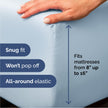 Queen Size 4 Piece Sheet Set - Comfy Breathable & Cooling Sheets - Hotel Luxury Bed Sheets for Women & Men - Deep Pockets, Easy-Fit, Extra Soft & Wrinkle Free Sheets - Sky Blue Oeko-Tex Bed Sheet Set 🍁 All In One Marketplace Canada