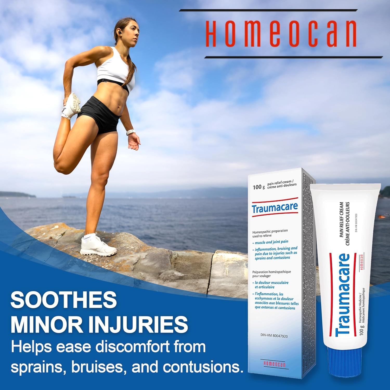 Homeocan Homeopathic Arnica Cream, Bruise Cream, Non Greasy, 100g 🍁 All In One Marketplace Canada