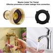 Garden Hose Quick Connectors, Solid Brass 3/4 inch GHT Thread Easy Connect Fittings No-Leak Water Hose Male Female Value Pack (5 Set) with 10pcs Extra Rubber 🍁 All In One Marketplace Canada