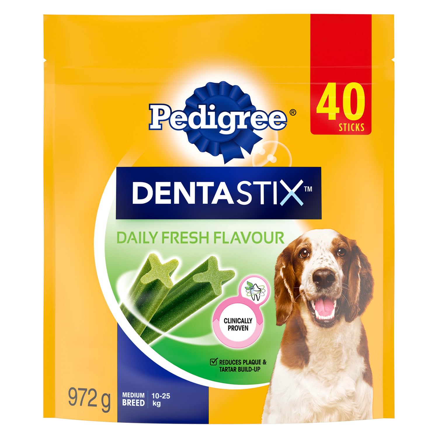 PEDIGREE DENTASTIX Medium Dog Dental Treats Fresh Flavour, 40 Sticks 972g 🍁 All In One Marketplace Canada