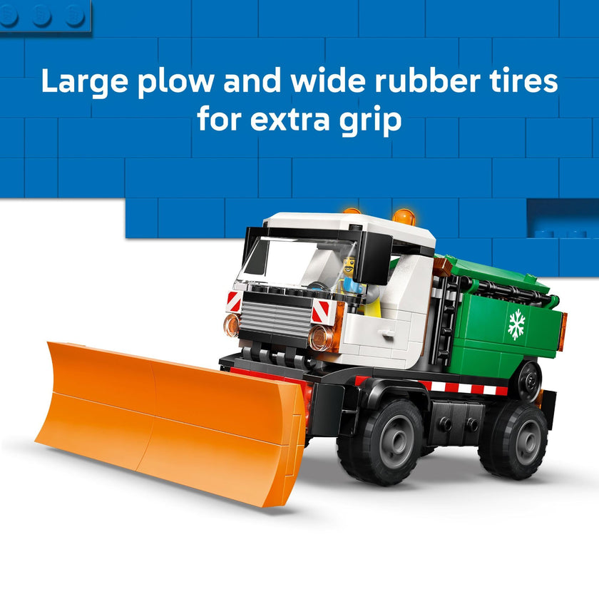 LEGO City Snowplow Truck Building Toy for Kids - Pretend Play Vehicle for Boys & Girls, Ages 5+ - Toy Truck W/Movable Plow & Driver Minifigure - Gift Idea for Birthdays - 60490 🍁 All In One Marketplace Canada